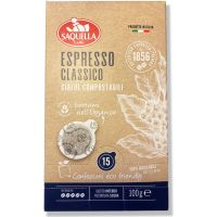 Saquella Espresso Classico kaffepods 15 st