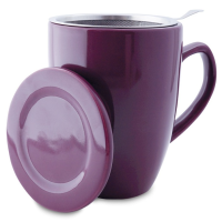 Shamila temugg med lock & tesil 350 ml, violett