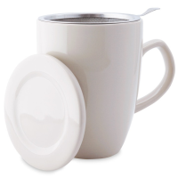 Shamila Tea Mug with Filter & Lid 350 ml, Sand
