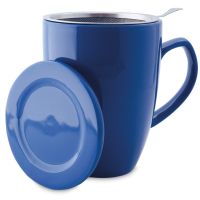 Shamila Tea Mug with Filter & Lid 350 ml, Dark Blue