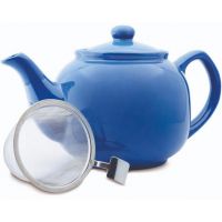 Shamila Ceramic Teapot with Strainer 1,2 l, Blue