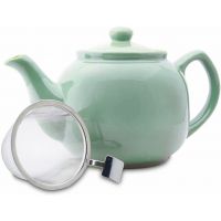 Shamila Ceramic Teapot with Strainer 1,2 l, Mint-green