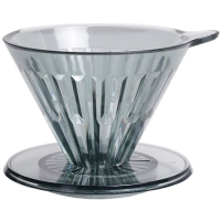 Timemore Crystal Eye Dripper filterhållare storlek 02, transparent svart