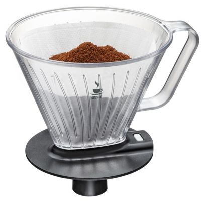 Size 4 dripdrip Foldables Permanent Filter for Pour Over Coffee Made of Fine Stainless Steel Mesh for Coffee Machine 