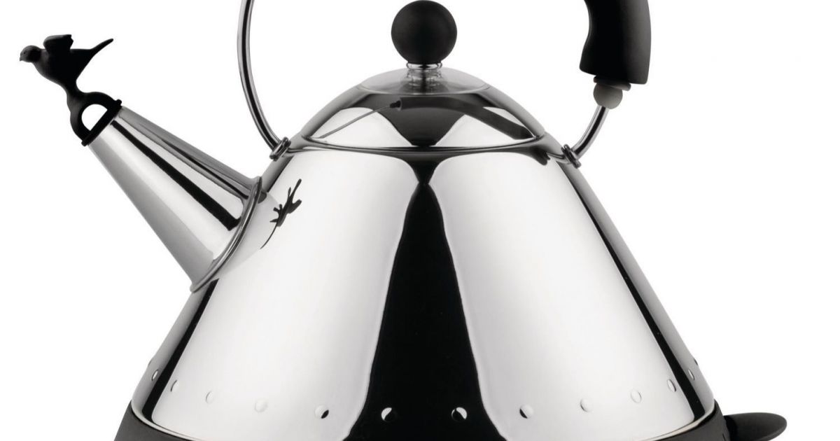 Alessi MG32 vattenkokare 1,5 l, stålsvart Crema Alessi MG32 vattenkokare 1,5 l, stålsvart Crema