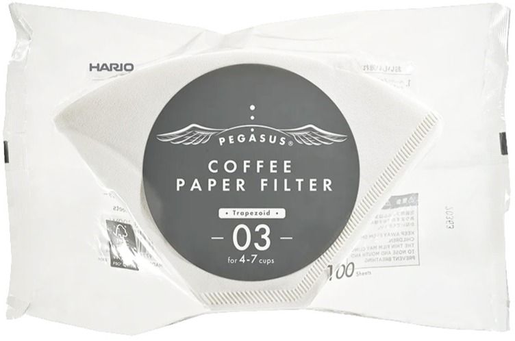 Hario Pegasus - Gocciolatore a fondo piatto, misura 01, trasparente