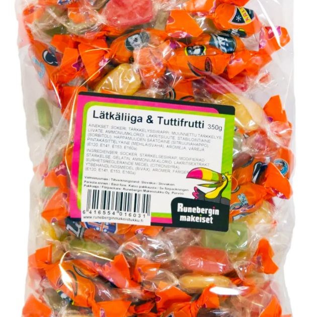 Runebergs L tk liiga Tuttifrutti 300 G Crema Runebergs L tk liiga Tuttifrutti 300 G Crema