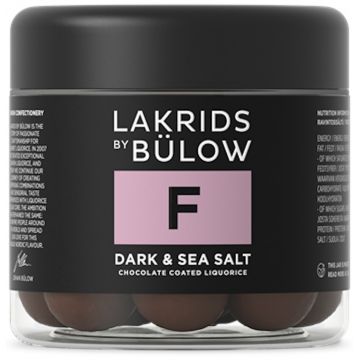 Lakrids by Bulow - F - Dark & Sea Salt 125 g