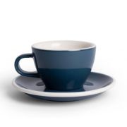 Acme  Small Cappuccino kopp150 ml + fat 14 cm, Whale Blue