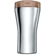 Alessi GIA24 Caffa Double Walled Travel Mug 400 ml, Brown