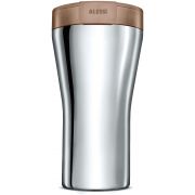 Alessi GIA24 Caffa Double Walled Travel Mug 400 ml, Brown