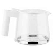 Alessi glaskanna för MDL14 Plissé -kaffebryggare, vit