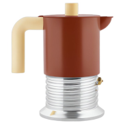 Alessi Vite PM01/6 BR mokabryggare för induktion 6 koppar, brun