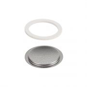 Bialetti Spare Gasket and Filter Plate for Venus, Kitty, Class and Musa 6 Cup Moka Pots