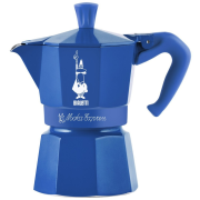 Bialetti Moka Express Candyland 3 koppars mokabryggare, blå