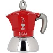 Bialetti Moka Induction Red mokabryggare, 2 koppar