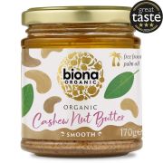 Biona Cashew Nut Butter Smooth cashewsmör 170 g