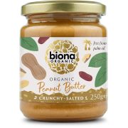 Biona Peanut Butter Crunchy saltat jordnötssmör 250 g