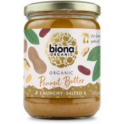Biona Peanut Butter Crunchy saltat jordnötssmör 500 g