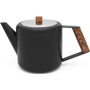 Bredemeijer Duet® Boston Teapot 1100 ml, Matte Black / Wood
