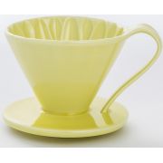 CAFEC Arita Ware Flower Dripper 1 Cup, Yellow