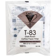 CAFEC Dark Roast T-83 Coffee Paper Filter 1 Cup, 100 pcs