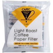 CAFEC Light Roast T-92 Coffee Paper Filter 4 Cup, 100 pcs