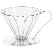 CAFEC Tritan Cone Shaped Flower Dripper -filterhållare 1 kopp, klar
