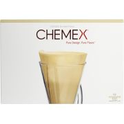 Chemex Brown Filter Papers For 3 Cup Coffee Maker, 100 pcs
