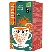 Clipper Organic Green Tea Energy Orange & Guarana 20 tepåsar