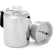 GSI Outdoors Glacier Stainless Percolator With Silicon Handle, 3 Cups