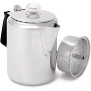 GSI Outdoors Glacier Stainless Percolator With Silicon Handle, 9 Cups