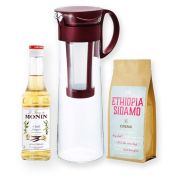 Hario Mizudashi Cold Brew Coffee Pot 1 l + Crema Ethiopia Sidamo 250 g + Monin Vanilla 250 ml