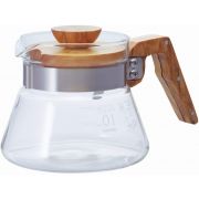 Hario Coffee Server Olive Wood kaffekanna storlek 01, 400 ml