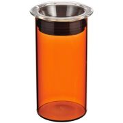 Hario Colors Canister förvaringsburk i glas 400 ml, orangeröd