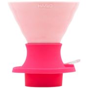 Hario V60 Immersion Dripper Switch Ceramic storlek 02 + filterpapper, Berry Pink