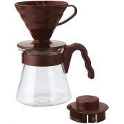 Hario V60-02 Pour Over Kit 700 ml, Brown