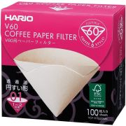 Hario V60 Misarashi oblekt kaffefilter storlek 01, 100 st i låda