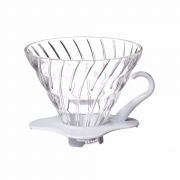 Hario V60 Glass Coffee Dripper storlek 01, vit