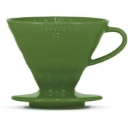 Hario V60 Dripper storlek 02 filterhållare i porslin, mörkgrön