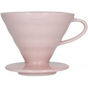 Hario V60 Dripper storlek 02 filterhållare i porslin, rosa