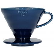 Hario V60 Dripper storlek 02 filterhållare i porslin, indigoblå