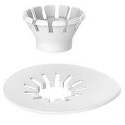 Hario V60-02 Dripper Suiren filterhållarens krage och ring, vit