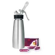 iSi Cream Profi Whip -gräddsifon 0,5 l + iSi Cream Chargers N2O -patroner 24 st.