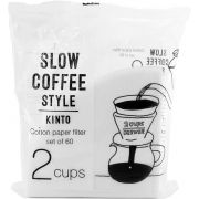 Kinto SCS Cotton Paper FIlter kaffefilter 2 koppar, 60 st