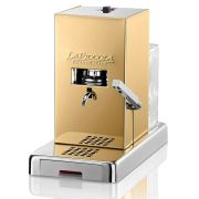 La Piccola Piccola espressomaskin för E.S.E. espressoknappar, guld