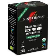 Mount Hagen koffeinfritt snabbkaffe, 25 x 2 g portionspåsar