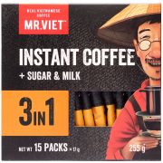 Mr. Viet Cà Phê 3in1 vietnamesiskt snabbkaffe 15 x 17 g