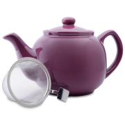 Shamila tekanna i porslin med tesil 1,2 l, violett
