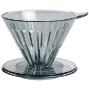 Timemore Crystal Eye Dripper filterhållare storlek 02, transparent svart